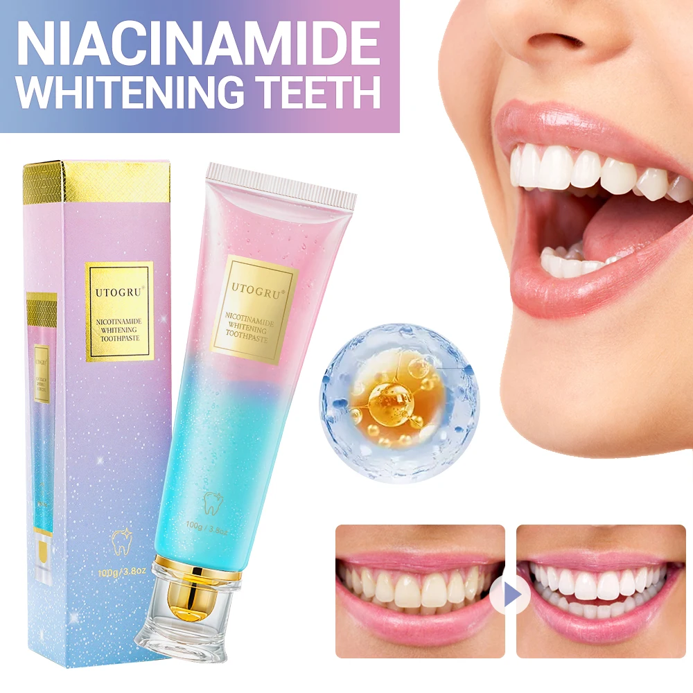 100g Niacinamide Whitening Toothpaste Refreshing Clean Teeth For Men And Women Fresh Breath Toothpaste To Remove Tooth Stains