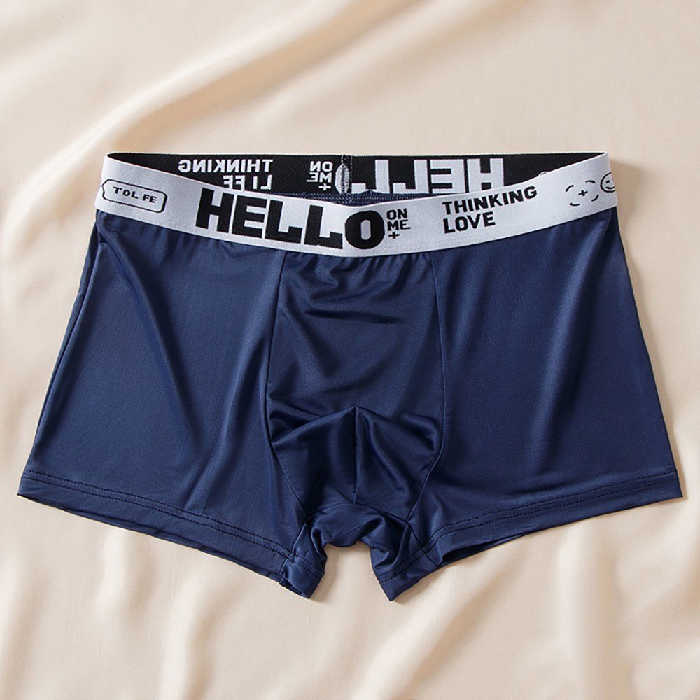 5 stücke Boxer Shorts Eis Seide männer Unterwäsche Sommer Atmungsaktive Unterhose U Konvexen Dessous Atmungsaktive Sexy Höschen