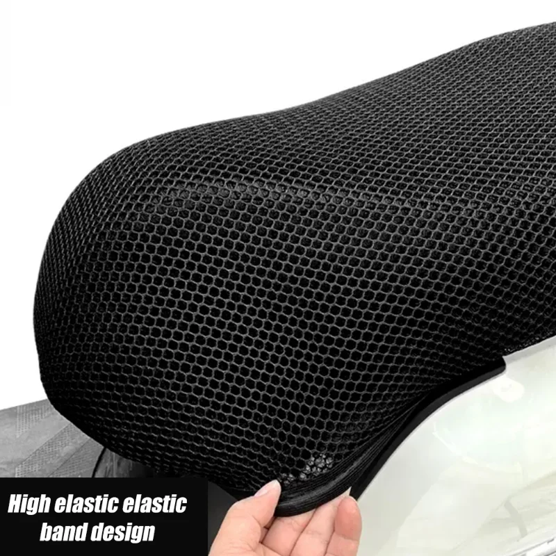 Capa de tecido de malha 3d para motocicleta, almofada antiderrapante para assento de scooter, bicicleta elétrica, verão, respirável, capa de rede de almofada, novo