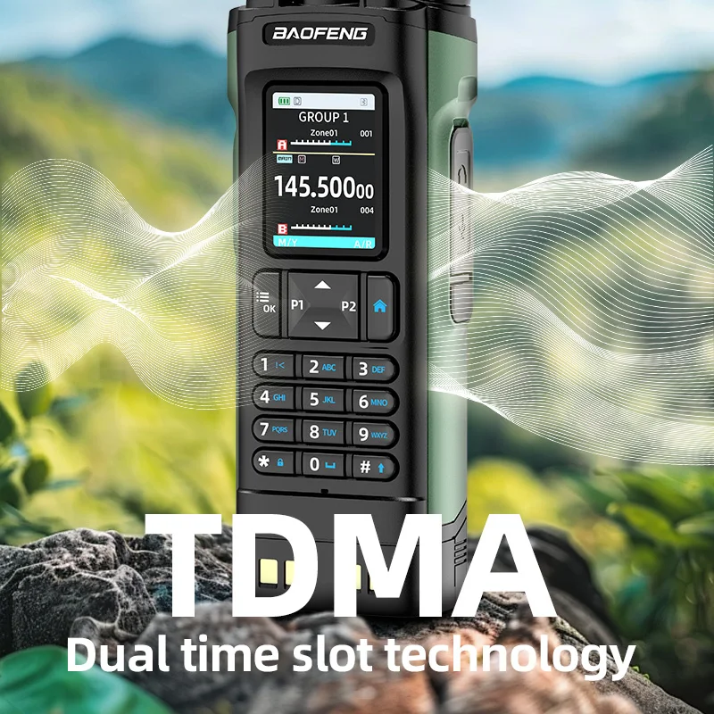Baofeng DM32 10W DMR Digital analógico U/V modo de doble banda GPS APRS Walkie Talkie de largo alcance AM FM NOAA tipo C carga Radio bidireccional