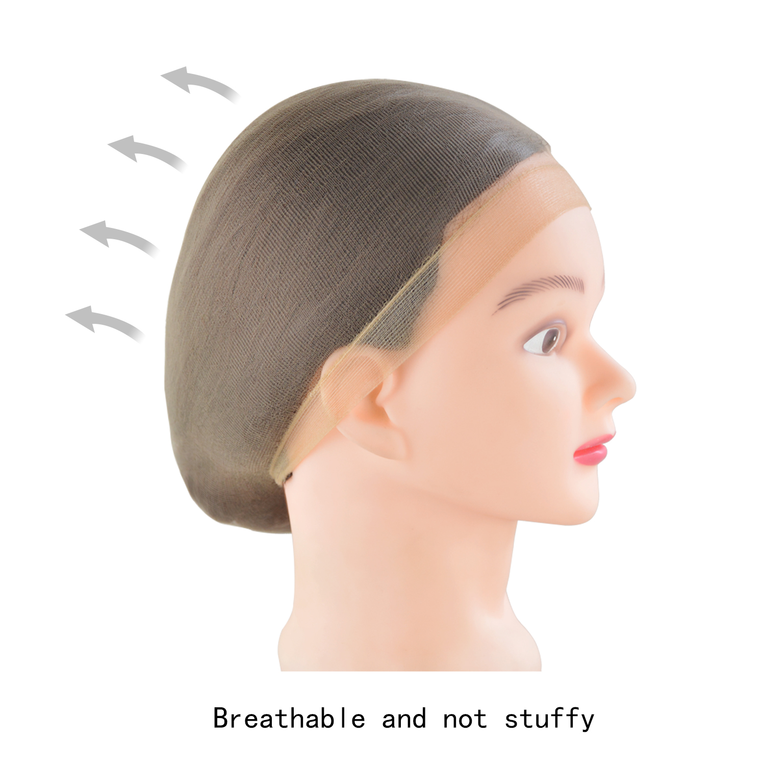 2Pcs HD Stocking Wig Caps Hair Net for Lace Front Wig Stretchy Wig Caps Thin and Breathable Mesh Nylon