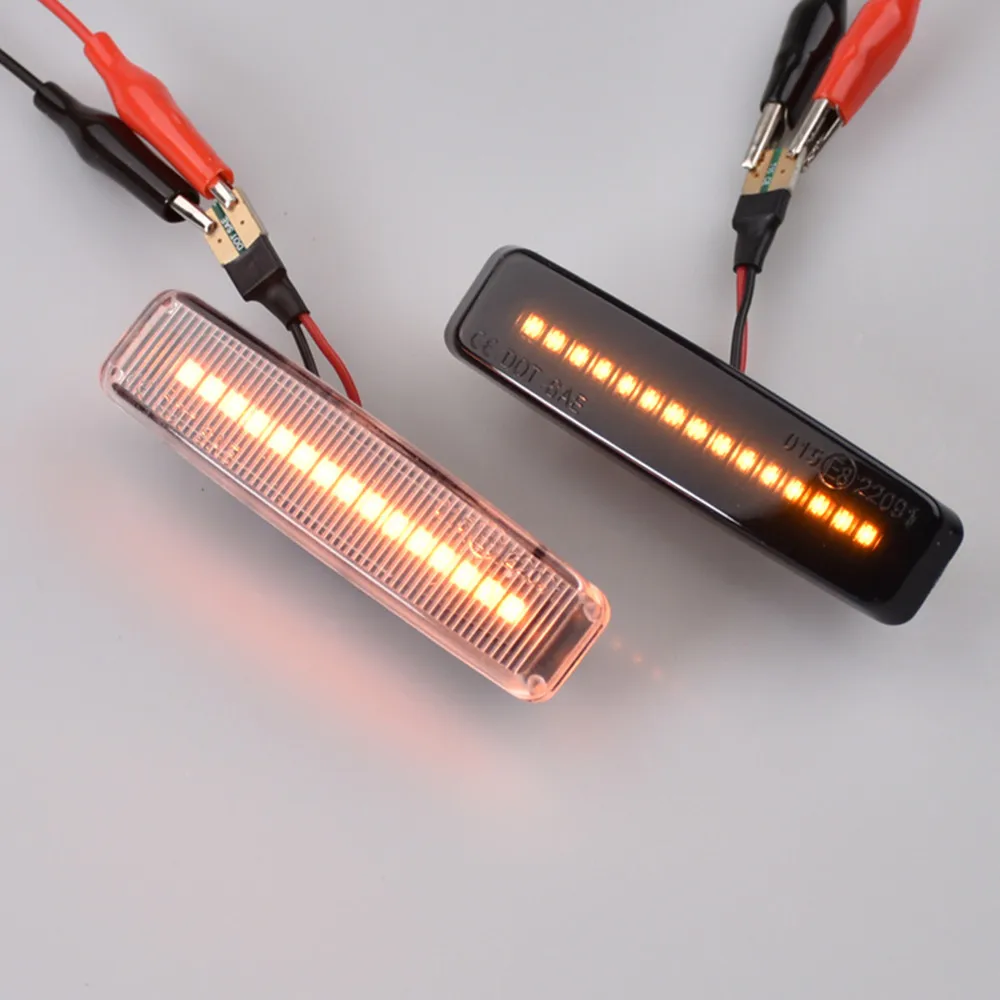 Led Năng Động Led Tín Hiệu Bên Cột Mốc Fender Tuần Tự Đèn Blinker Chỉ Báo Viền Dành Cho Xe BMW Series 5 E39 1995-2003 M5