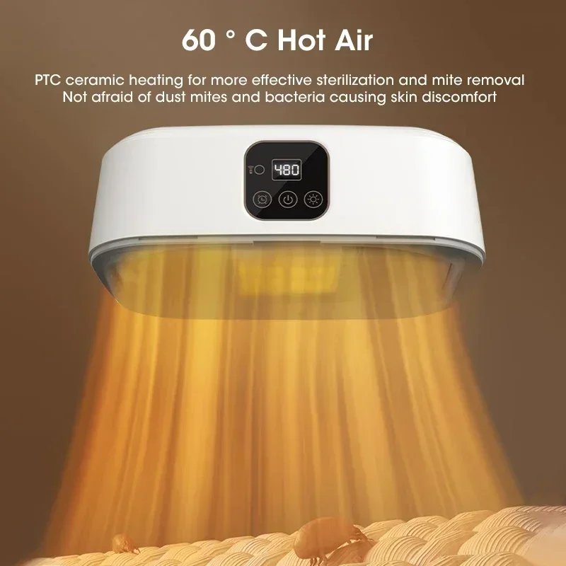 Mini secador portátil dobrável secador elétrico inteligente cronometrado secagem rápida armário doméstico com saco de secagem estilo viagem compacto