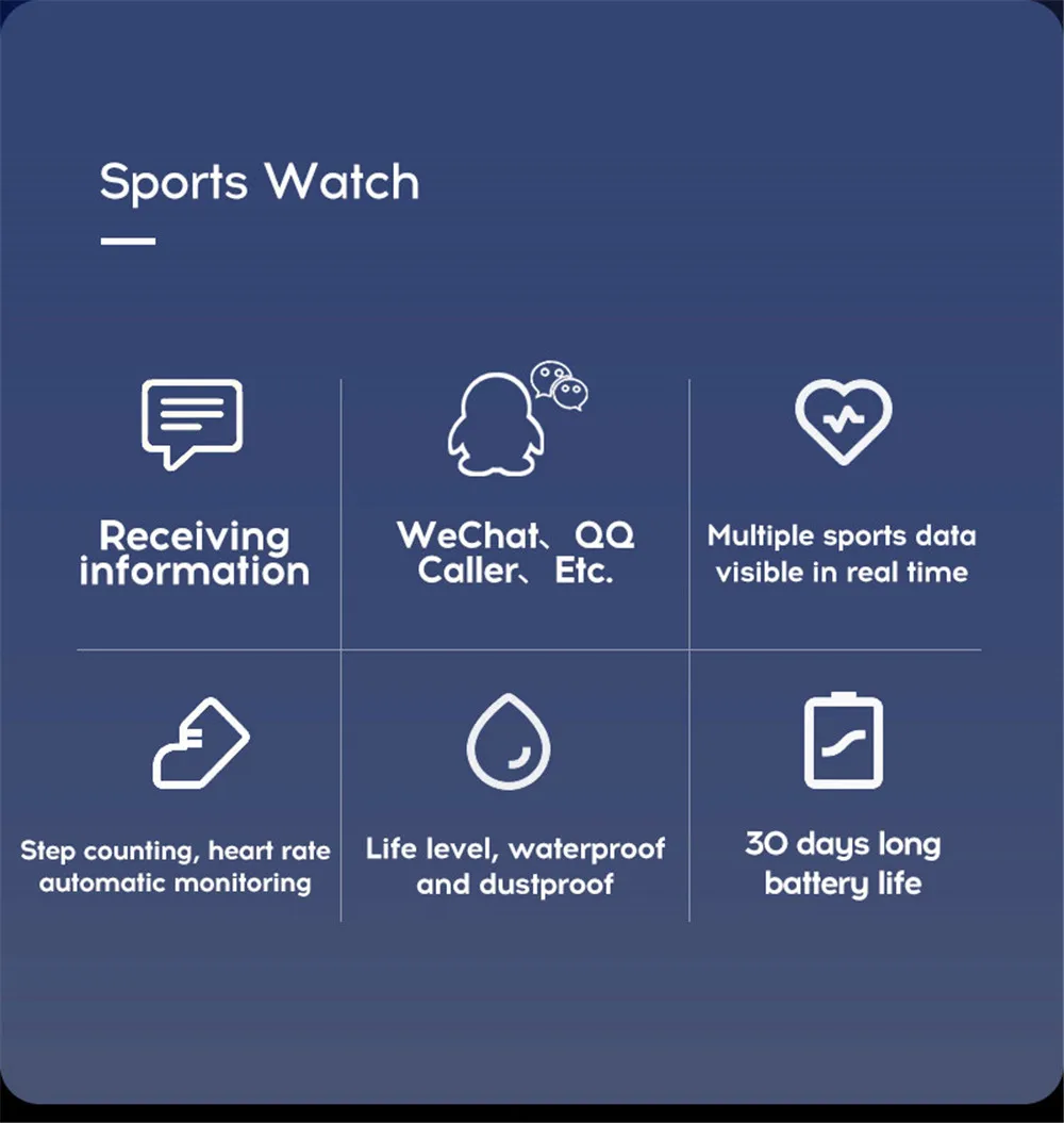 Reloj inteligente D13 para hombre, reloj inteligente resistente al agua con presión arterial, Monitor de ritmo cardíaco para mujer, reloj deportivo para Android IOS