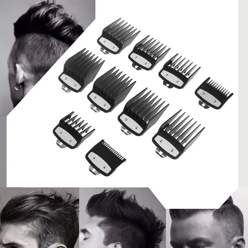 Kemei Hair Clipper Limit Comb Guide Attachment Size Barber Replacement 3/6/10/13/16/19/22/25/1.5/4.5mm