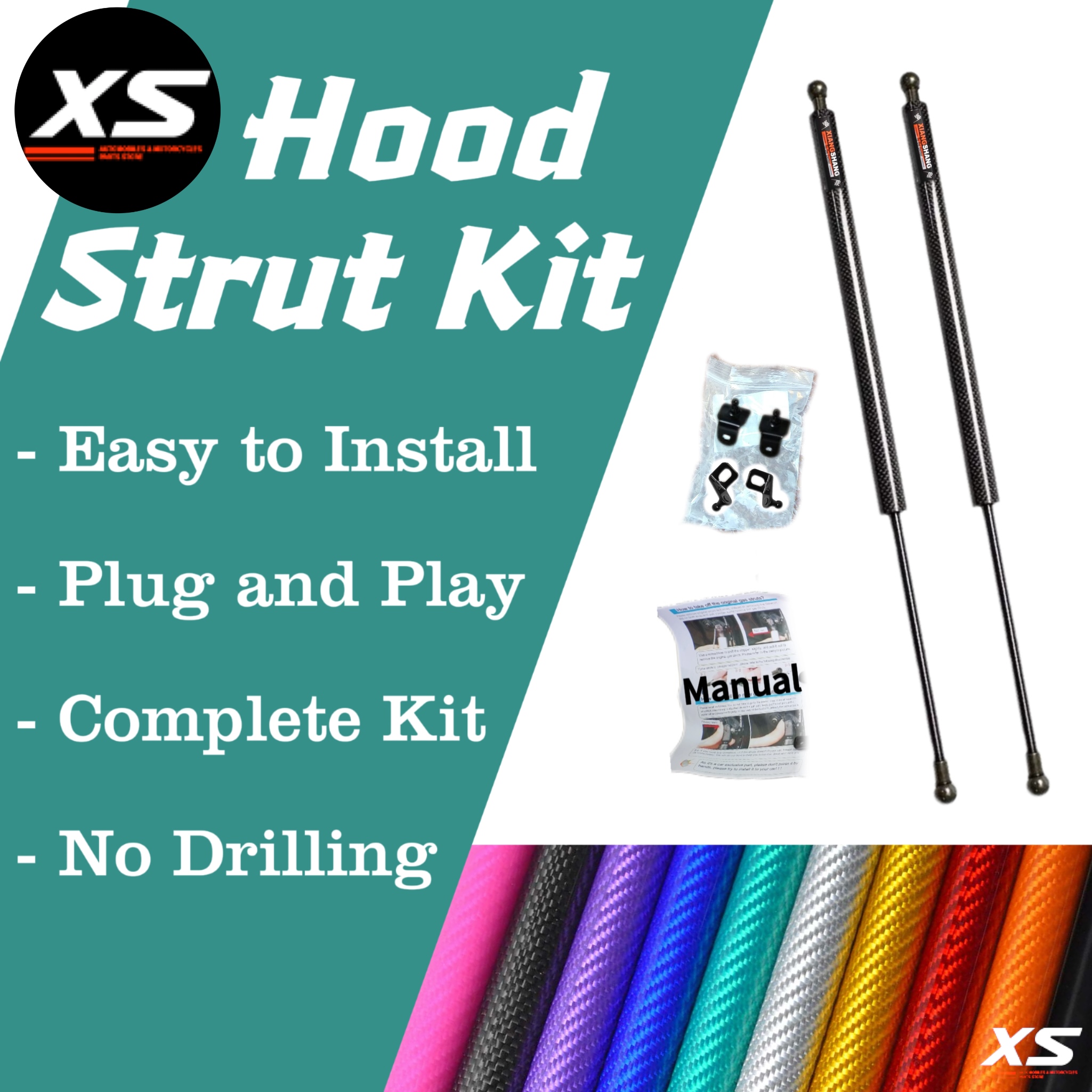 Modify Hood Struts For Hyundai i30 PD 2016-2024 For Hyundai Elantra GT Front Bonnet Lift Support Shock Dampers Cylinder Verins