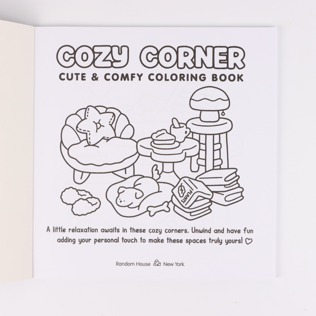 Cozy Corner: Coloring Book for Adults and Teens Featuring Educational Doodles Book For Relaxation