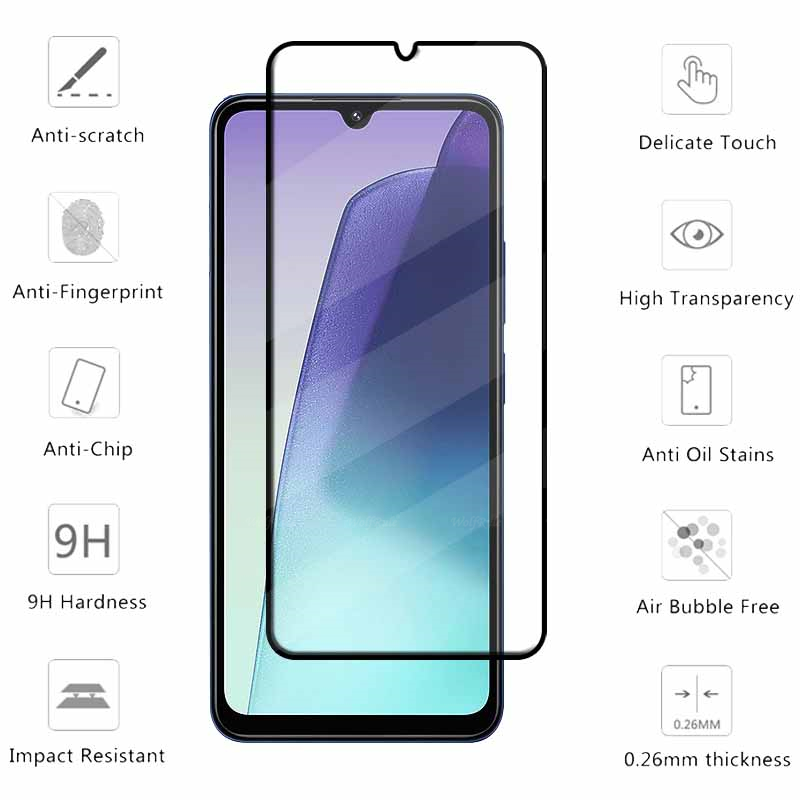 6-in-1 For Redmi 14C Glass Xiaomi Redmi 14C Tempered Glass 9H HD Protective Full Cover Glue Screen Protector Redmi 14C Len Glass