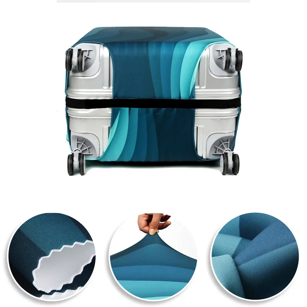 Capa para mala portátil, capa para caixa de carrinho, terno para 18-32 espaços, tecido elástico, capa contra poeira, acessórios de viagem, série urso