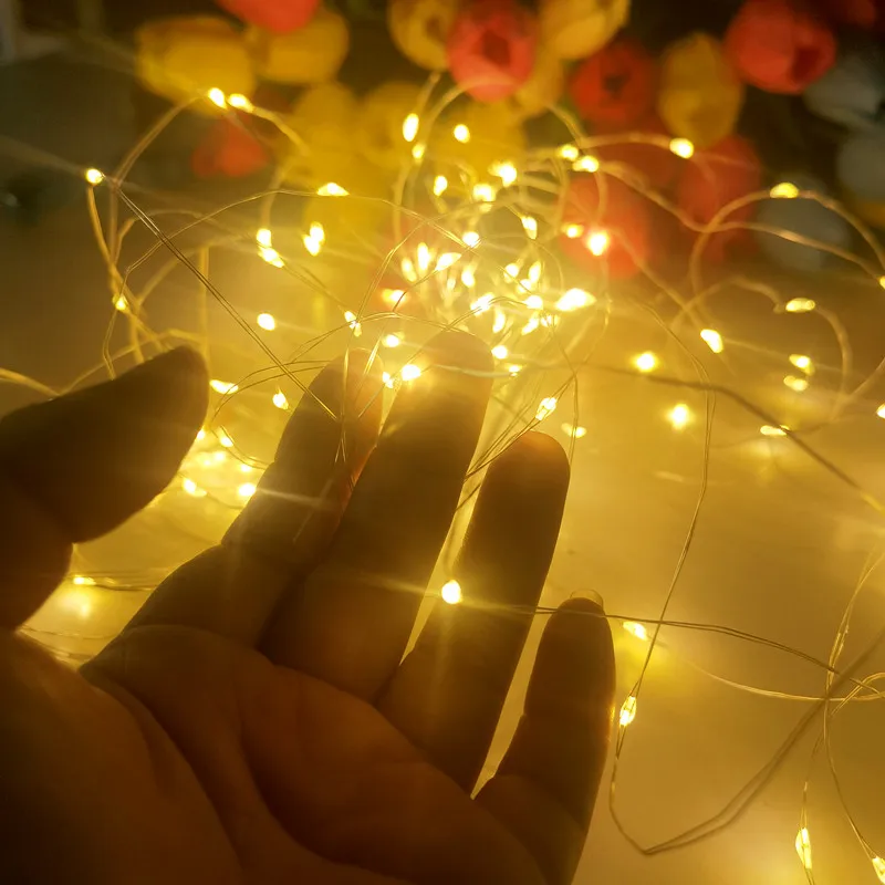 5 ชิ้นบาร์ LED ขวดไวน์ Cork String Lights ตกแต่งวันหยุด Garland Fairy ไฟคริสต์มาสทองแดงสายไฟ String