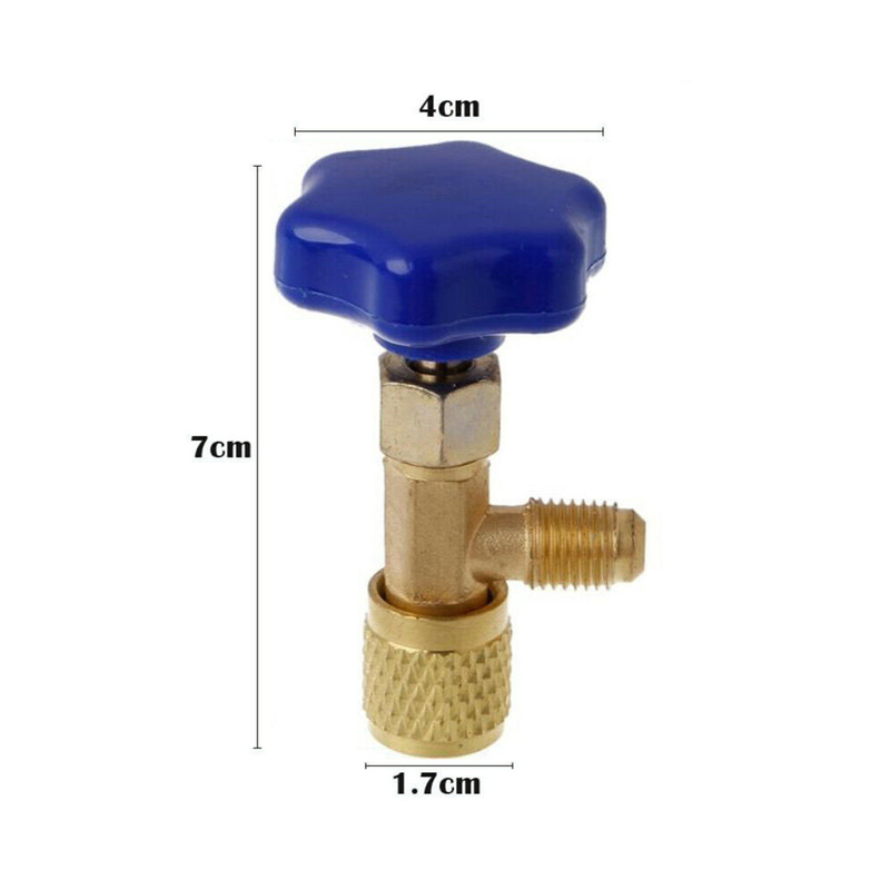 1 stks Lage Druk Doseerventiel Flesopener 1/4 SAE Connector Mayitr Koelmiddel Fles Kan Tap voor R22 R134a R410A Gas