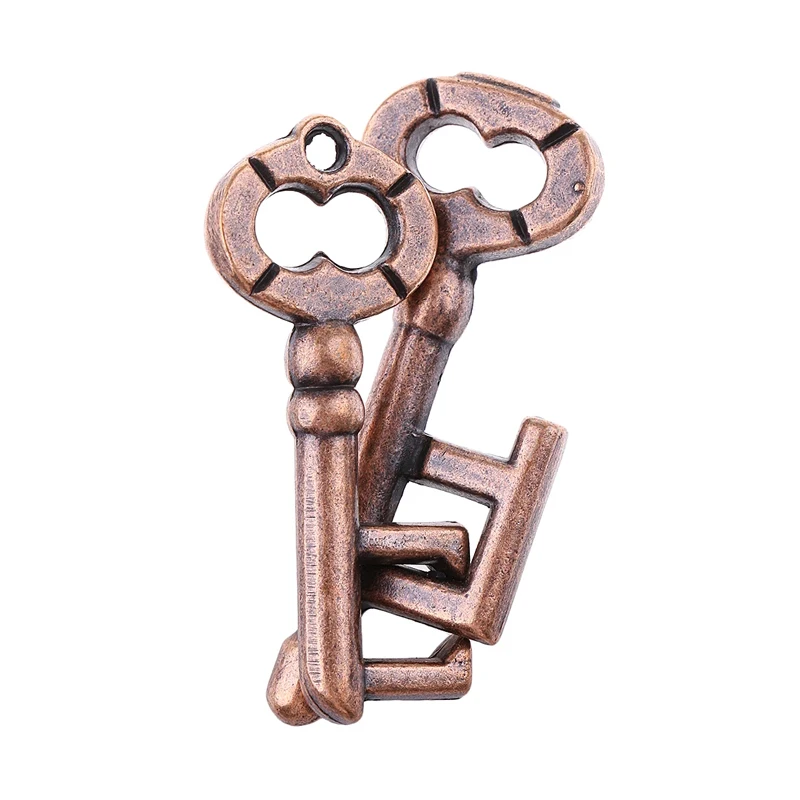 Baffling Puzzles Key Lock IQ Brain Teaser Quebra Cabeça Rompecabezas Metal Juegos De Ingenio Intellectual Toys For Adults Kids