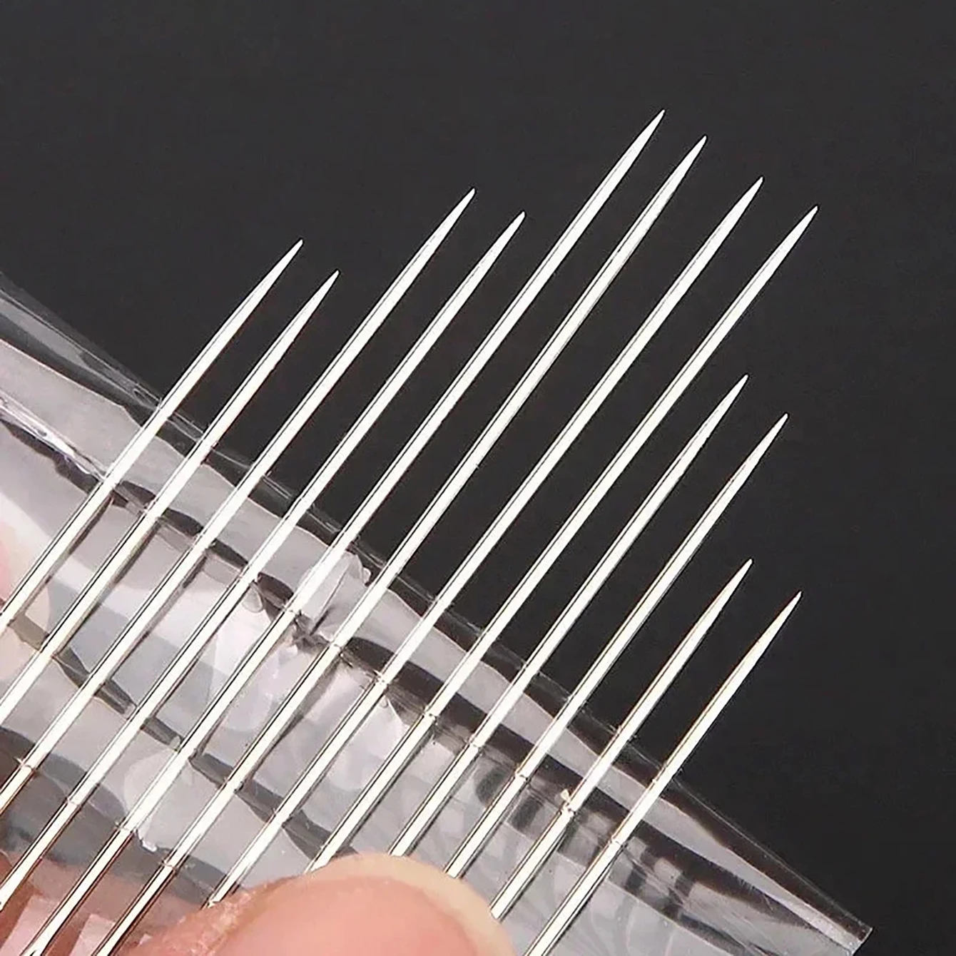 Zijgat Blind Naalden Roestvrij Staal Ouderen Naalden Hand Naaien Stiksels Pin DIY Thuis Zelf Threading Naald met Thi