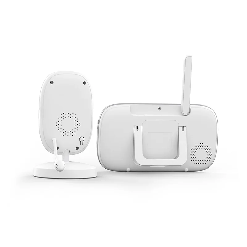 Monitor de bebê com câmera e áudio Tela de 4,5 polegadas Câmera portátil para bebê Visão noturna Sensor de temperatura de áudio bidirecional e canções de ninar