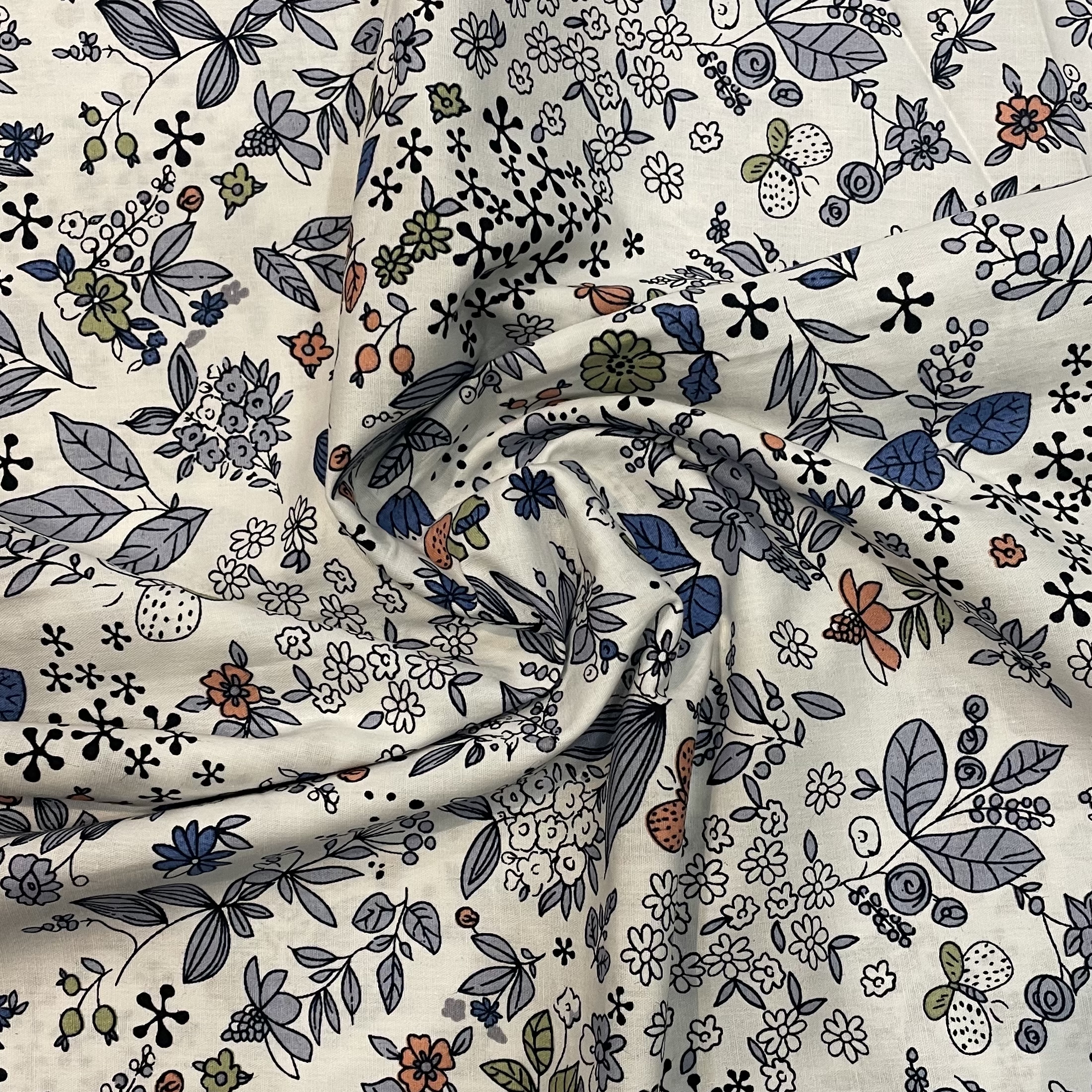 牧歌的な新鮮さの花と植物綿 100% 40S のようなリバティ生地プリント縫製布ドレススカート子供ポプリン DlY