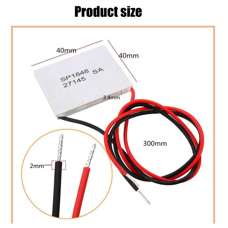 10 stuks 40X40mm Thermo-elektrische Stroomgenerator SP1848-27145 Peltier TEG Module-ABJU