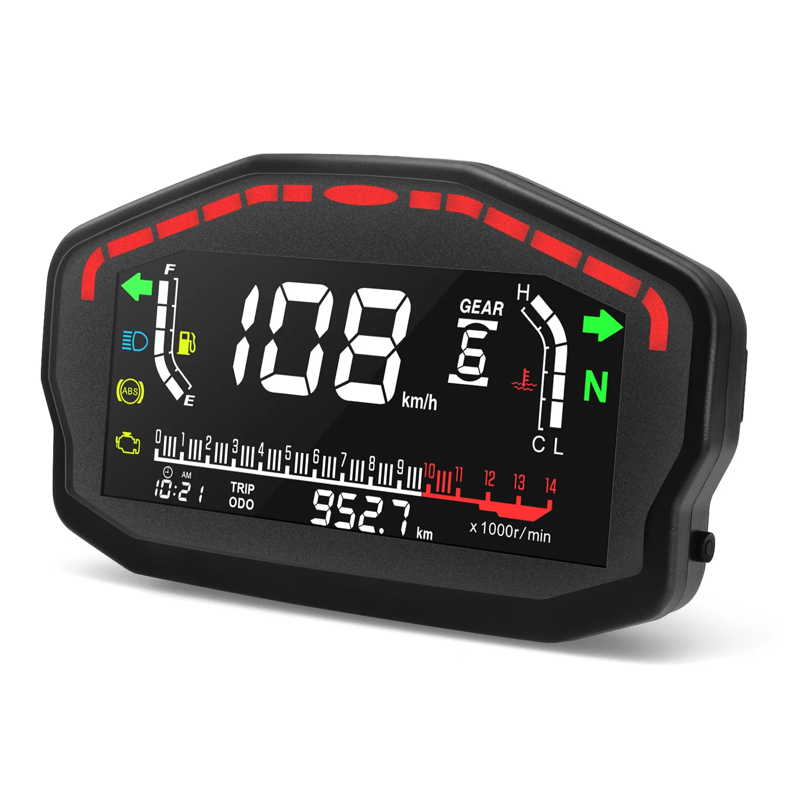Universal LED Motorcycle Speedometer Digital Odometer For 2,4 Cylinders RPM Tachometer For Honda For Ducati For Kawasaki