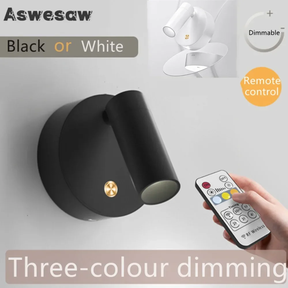 Rechargeable LED Spotlight Touch Dimmable 5V USB Bedside Lamp With Touch Switch Downlight Living Room Kitchen Indoor Decoration