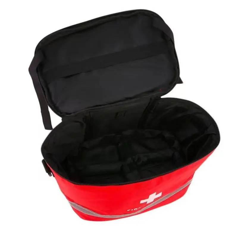 Práctica bolsa de primeros auxilios multicapa para el hogar, botiquín portátil vacío para viajes al aire libre, equipaje para coche, escuela, senderismo
