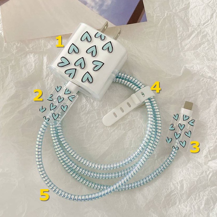 Case For Apple 18/20w charger protective case is applicable to iPhone 14/13 data cable head bite protector Shell