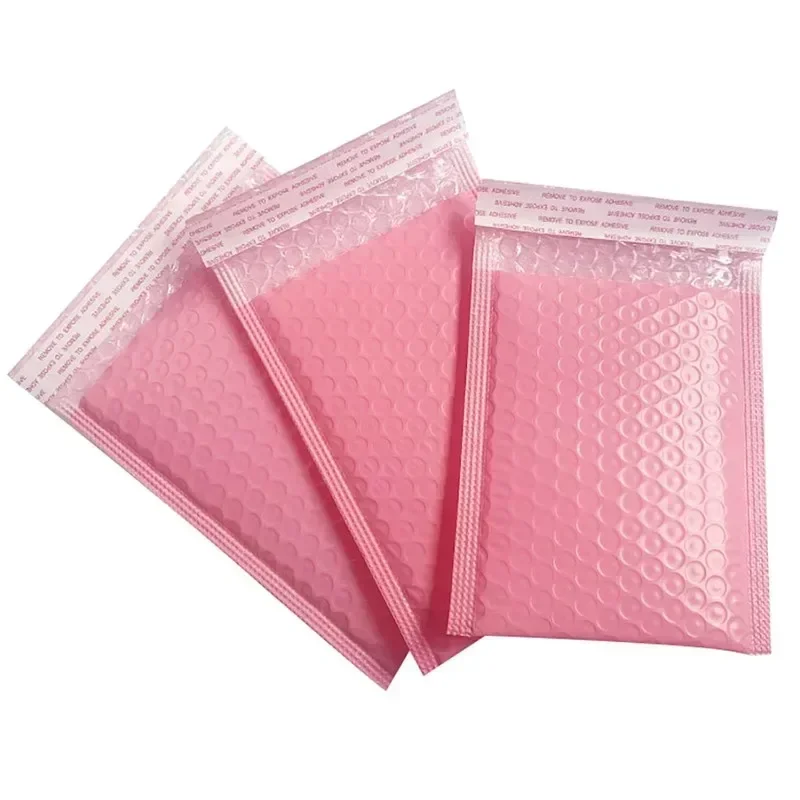 20 pçs rosa verde azul poli bolha mailers envelopes acolchoados auto selo envelopes acolchoados sacos de presente preto embalagem envelope