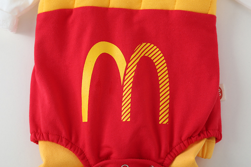 ベビーカバーオール幼児服ガールズボーイズワンピース漫画 M 帽子長袖白 Tシャツかわいいコスプレ子供服