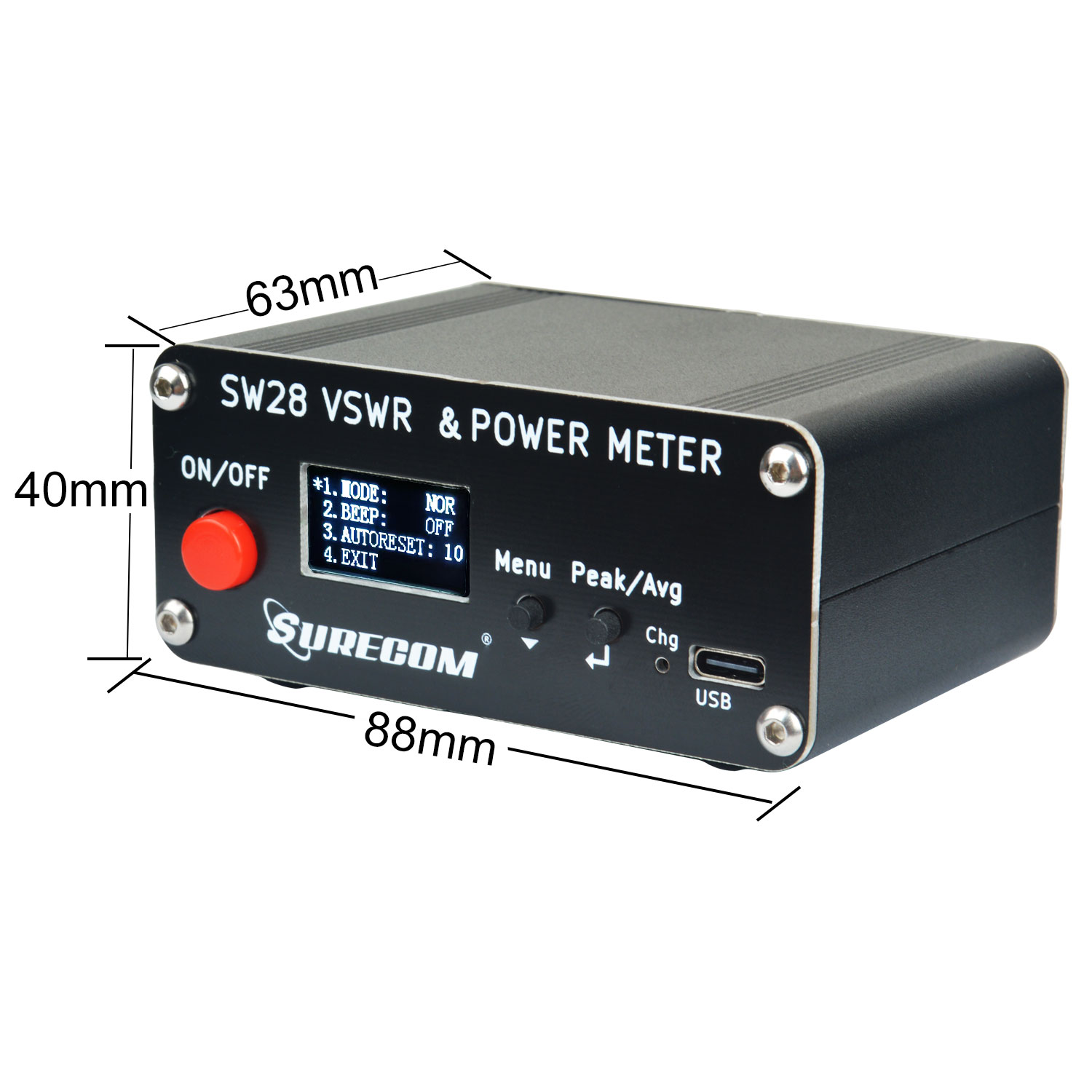 Surecom SW-28HF 1,5-60 МГц 0,2 Вт до 120 Вт HF Walkie Talkie V.S.W.R & Power Meter