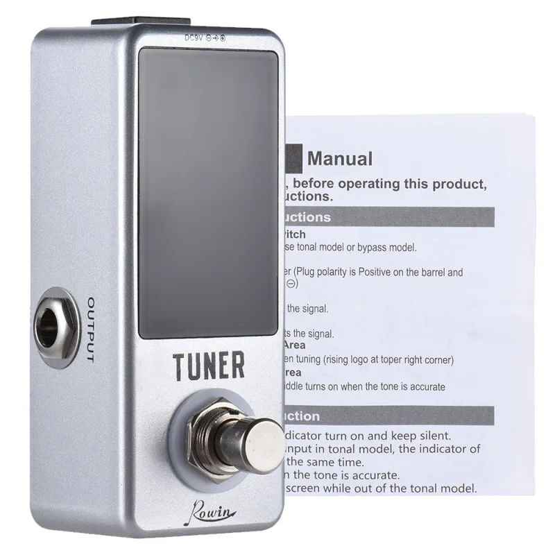 Mini Chromatische Tuner Pedaal EffectGitaar Bas Muziekinstrumenten LED Display True Bypass GuitarTuner voor Gitaar Bas Accessoires
