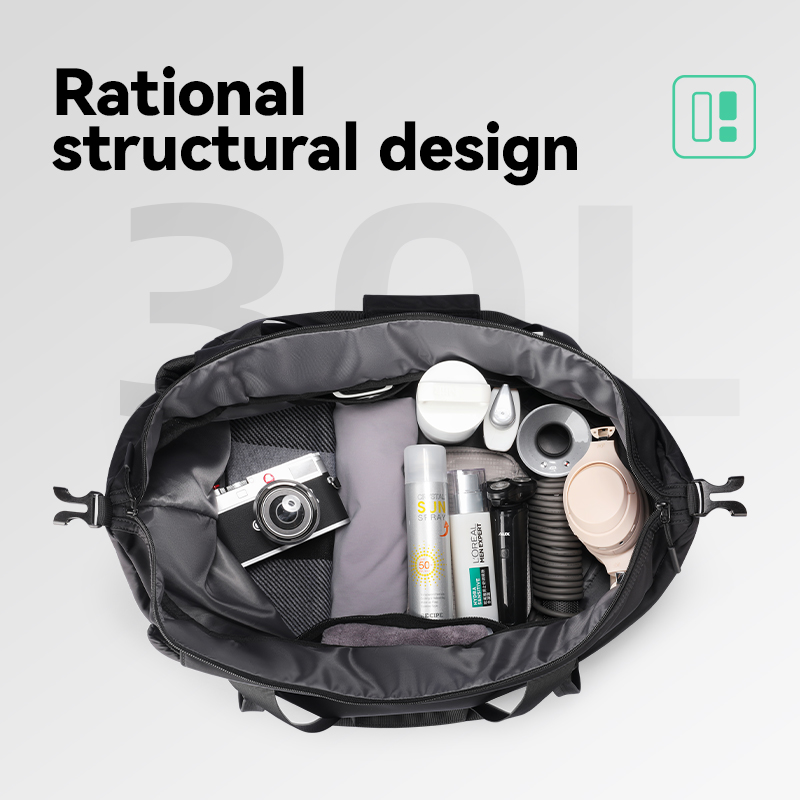 Mochila de viagem à prova d'água Mark Ryden 30L – Bolsa de mão conversível 3 em 1 para homens e mulheres com separação seca e úmida