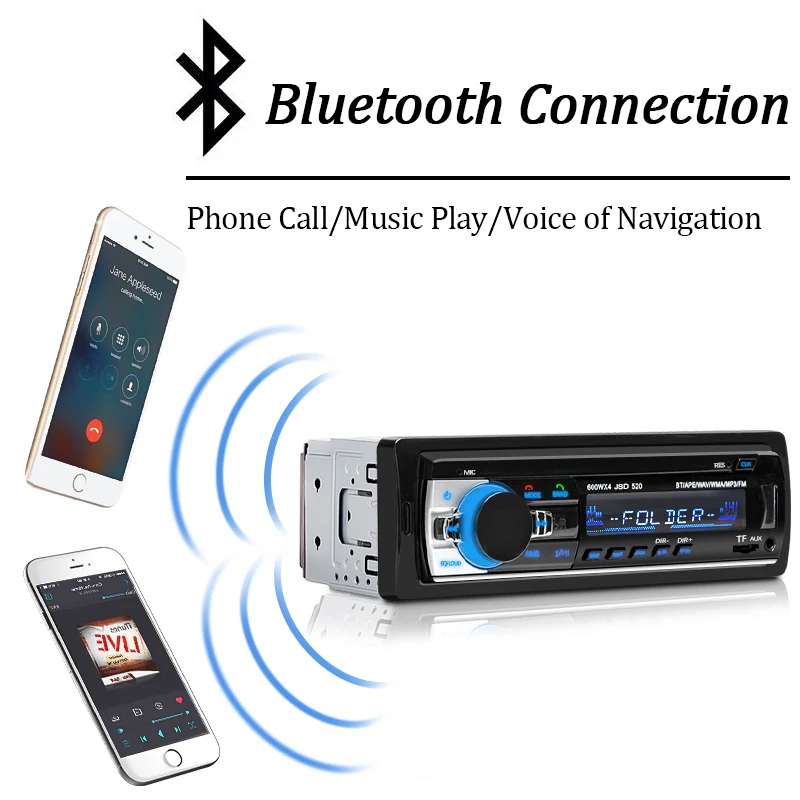 Hippcron 1 Din autoradio stereo mp3-speler digitale Bluetooth FM-ontvanger autoradio met AUX / USB / TF-kaart in dashkit