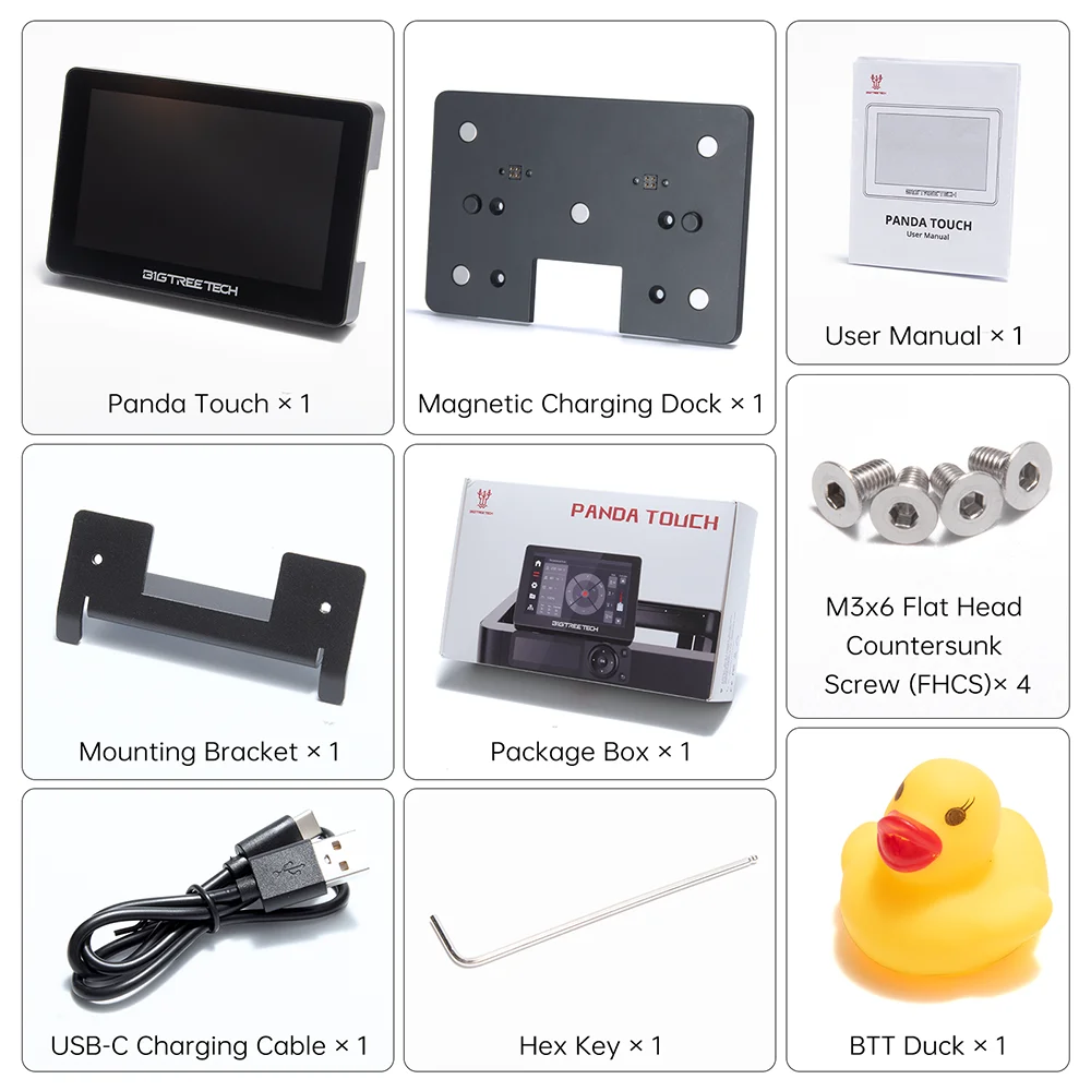 หน้าจอ: BIGTREETECH Panda Touch หน้าจอสัมผัสขนาด 5 นิ้ว Wifi สําหรับ Bambulab P1P P1S Multi-Printer ควบคุมไร้สาย Klipper หน้าจอ