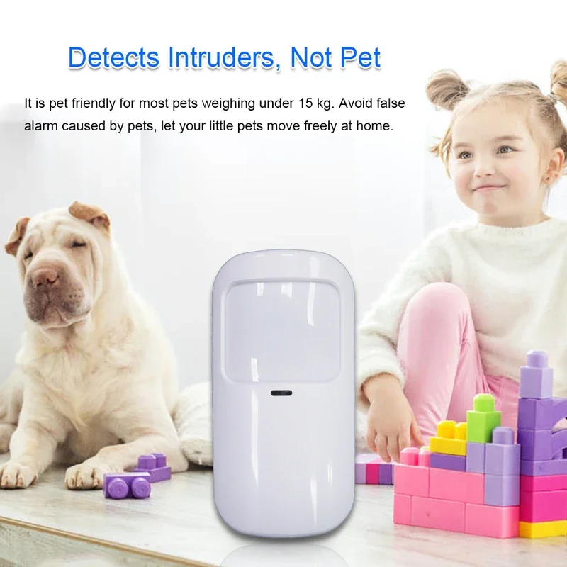 TAIBOAN Wireless Anti-pet PIR Motion Alarm Sensor 433MHz EV1527 Code Infrared Detector for Smart Home Security Host Accessories