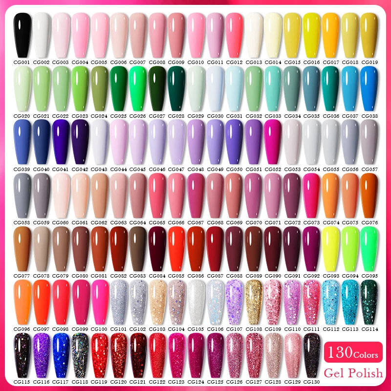 BORN PRETTY 10ml เจลเล็บเจล 130 สีกึ่งถาวร Solid เล็บเจลเคลือบเงา Soak Off UV เจลสําหรับ BASE Top Coat