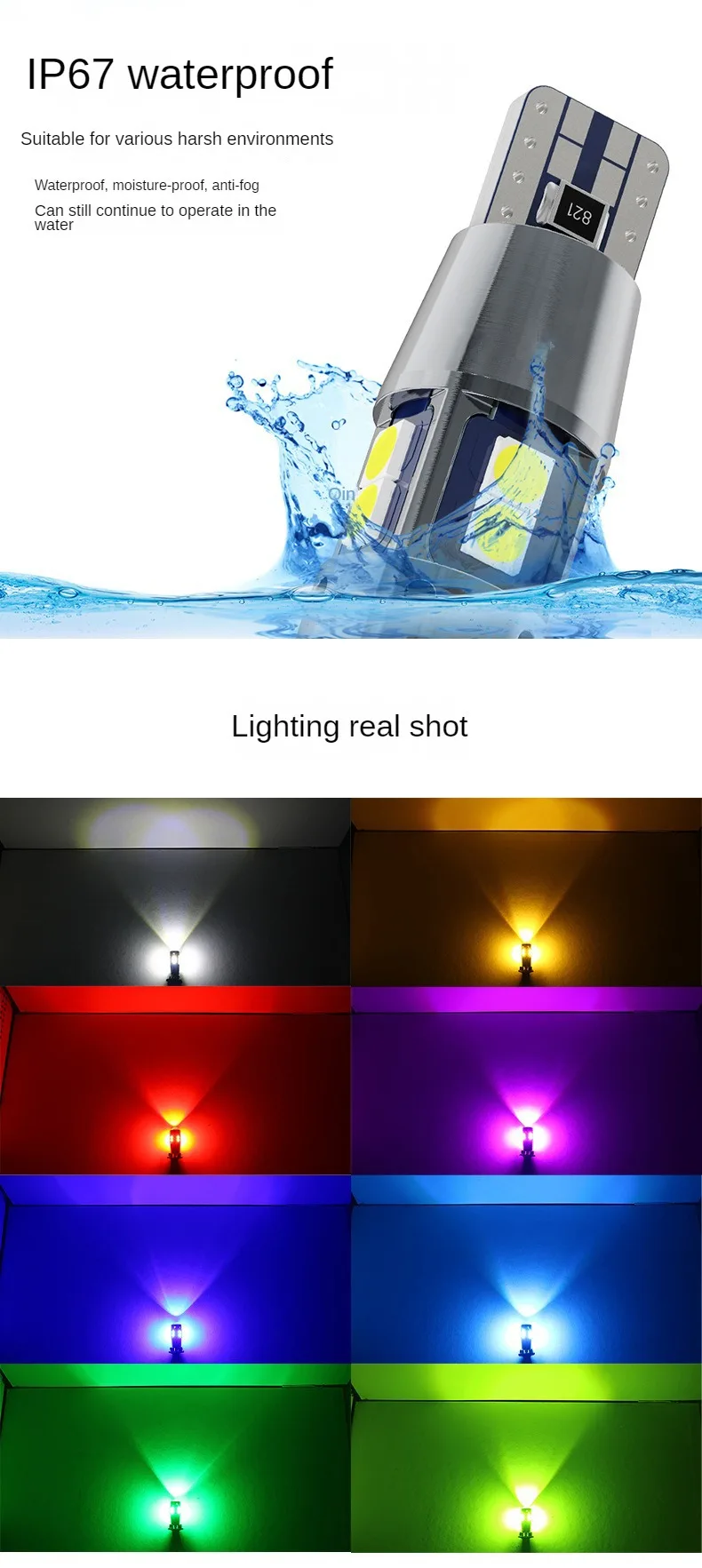 4ชิ้นไฟด้านข้างภายในรถ T10 W5W ไฟท้าย LED 192 3030 10SMD 12V โคมไฟอัตโนมัติ CANbus ไม่มีข้อผิดพลาดหลอดไฟท้ายรถเครื่องหมายรถ