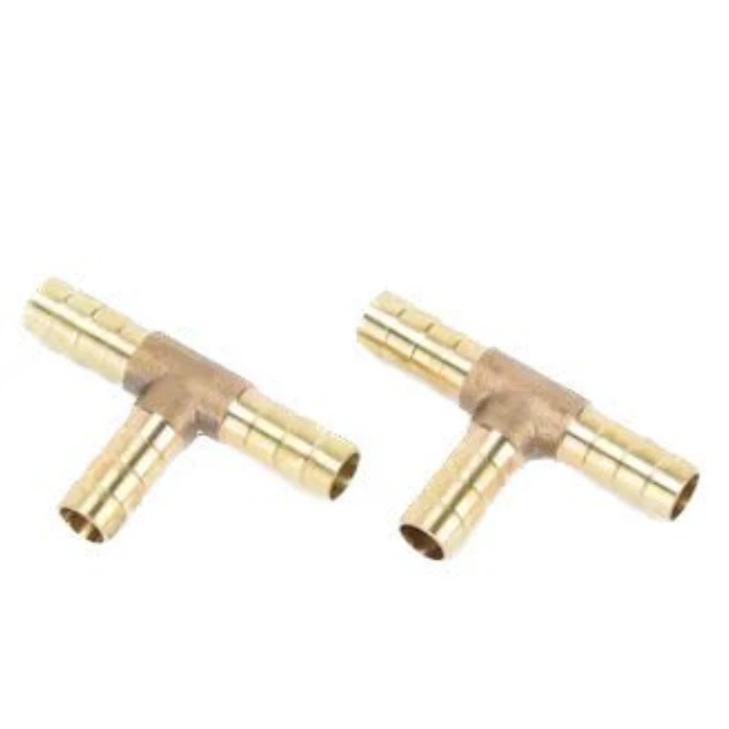 T-Shape ทองเหลือง Barb ท่อ TEE 4 มม.6 มม.8 มม.10 มม.12 มม.16 มม.3 WAY ท่อ Barb ทองเหลือง Barbed Coupling CONNECTOR ADAPTER