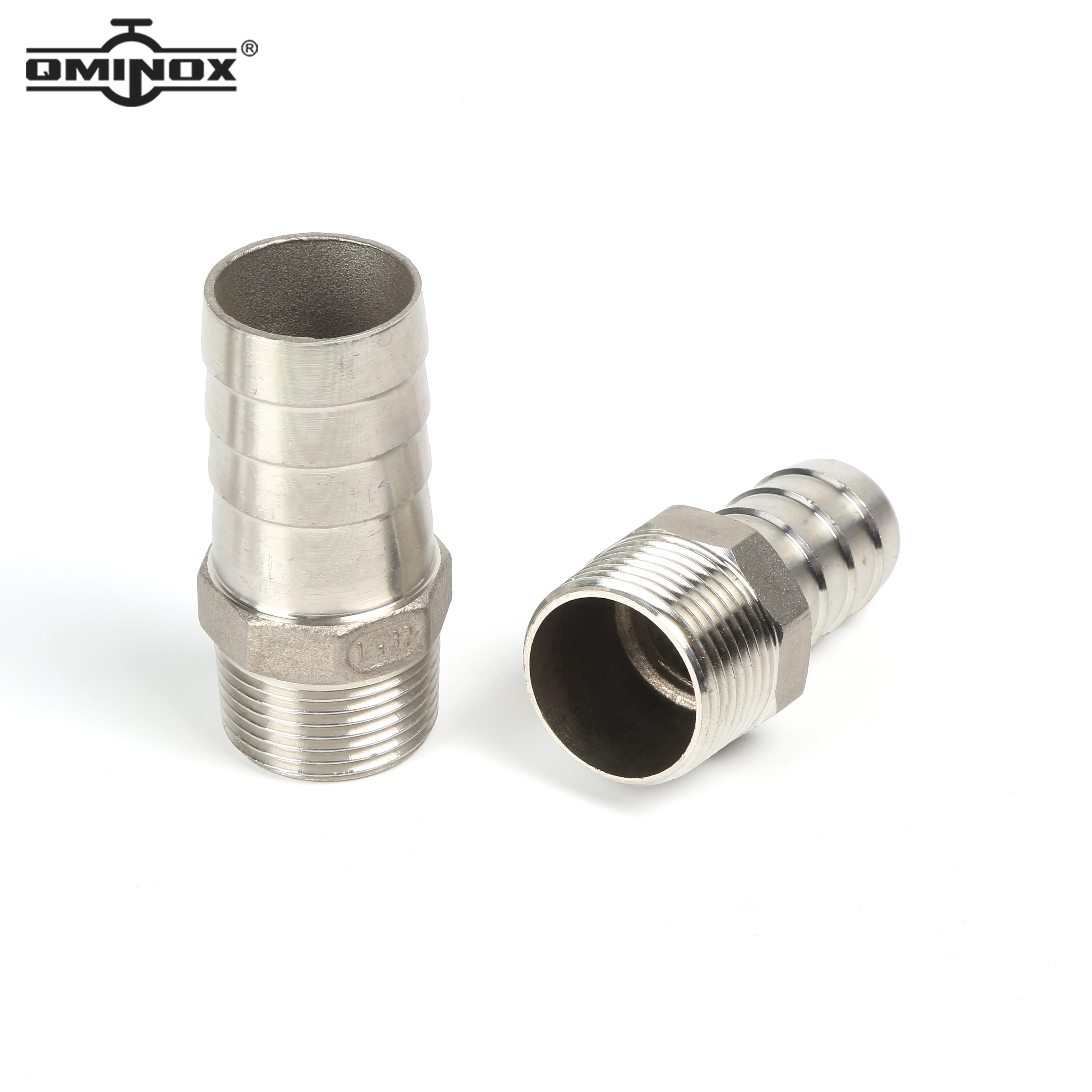 ท่อ Barb FITTING SS304 1/8 "1/4" 3/8 "1/2" 3/4 "1" 2 "BSPT ชาย 6 8 10 12 13 15 16 19 20 25 32 มม.ท่อ COUPLER CONNECTOR ADAPTER