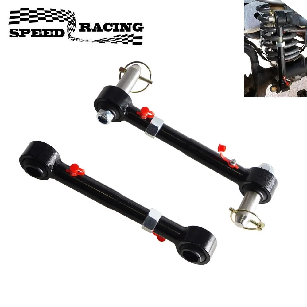 2.5-6 "elevadores Frente Sway Bar Links JKS Disconnects Para Jeep Wrangler JK 2/4 Portas 2007-2018 peças Do Carro ajustável PRC-1010A