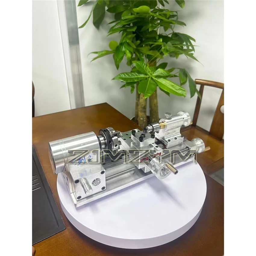 DIY Mini Lathe Multifunctional Household Woodworking Homemade Small Lathe Portable Desktop Micro-Lathe 110V-220V 100-2500r/min