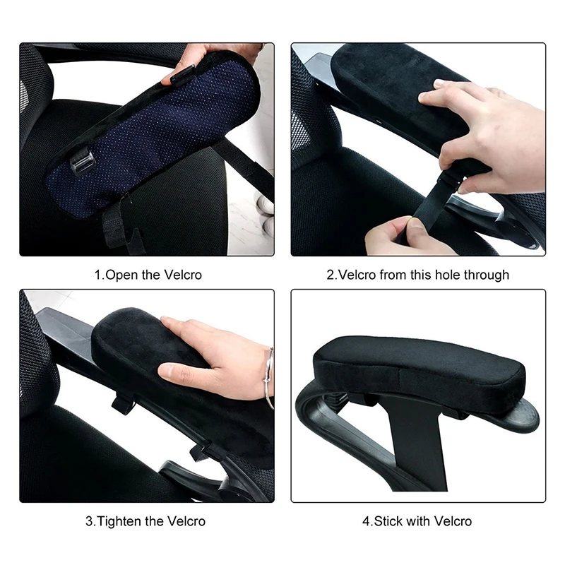 Almohadilla de espuma viscoelástica para reposabrazos, cojín de rebote lento para silla, Codera, funda de brazo para silla de oficina, novedad