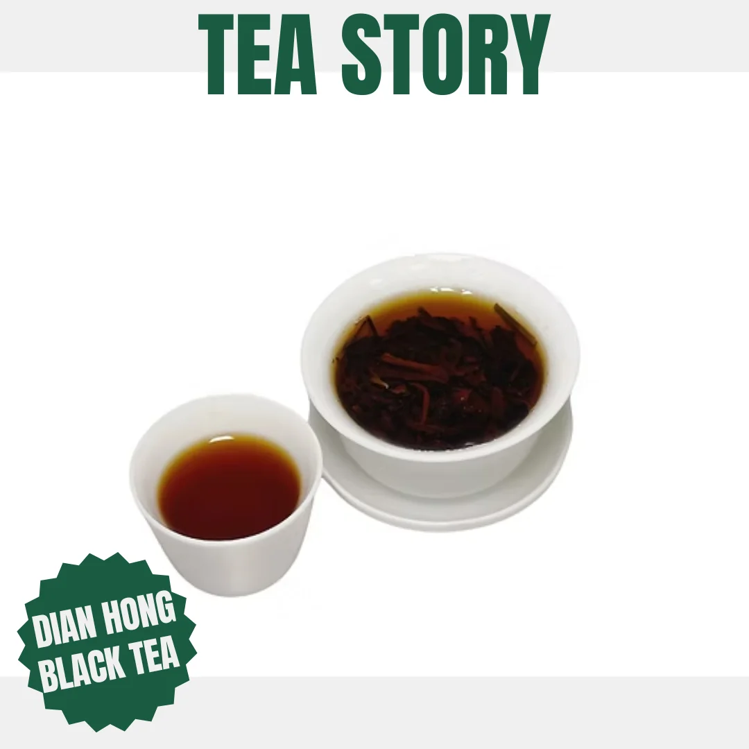 Tea Story Dian Hong Black Tea [Rich Malty] Loose Leaf, Yunnan Premium Chinese Red Tea, Spring Harvest,  Loose Leaf 50g/100g/250g