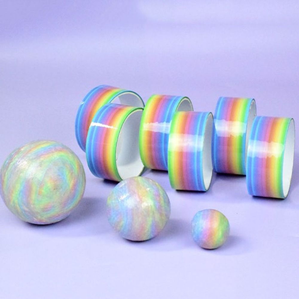 Tape Ball Sticky Tapes Colored Decompression Adhesive Rolling Diy Funny Toys Color Balls Making Colorful Masking Toy Glue
