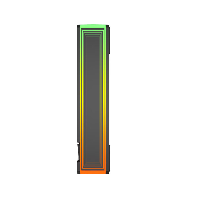 UPSIREN UF-3 Prism 7PRO ventilador de refrigeración de caja de computadora, lente completa de doble cara, sincronización de placa base ARGB de 12CM, eje de patrón de CD