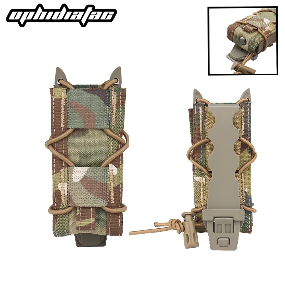 OPHIDIAN Magazintasche 9mm Pistole Einzelmag Tasche Molle Taschenlampe Tasche Taschenlampe Halter Jagd Messer Holster Schießen Airsoft