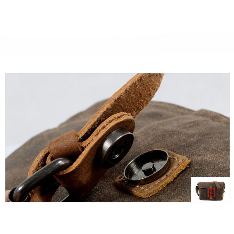 Borsa a tracolla da uomo vintage per uomo valigetta da lavoro borsa per laptop messenger in tela cerata impermeabile borsa a tracolla da esterno per uomo