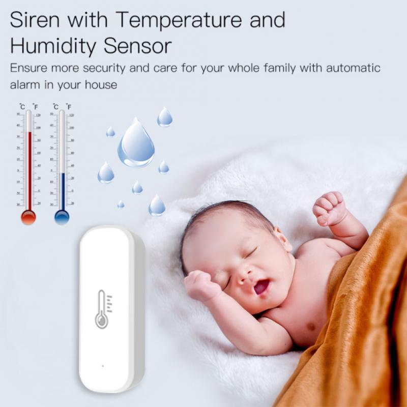 Tuya Zigbee Hoặc WiFi Nhiệt Độ Thông Minh Cảm Biến Độ Ẩm SmartLife Ứng Dụng Theo Dõi Từ Xa Nhà Thông Minh Làm Việc Với Alexa Google Trợ Lý