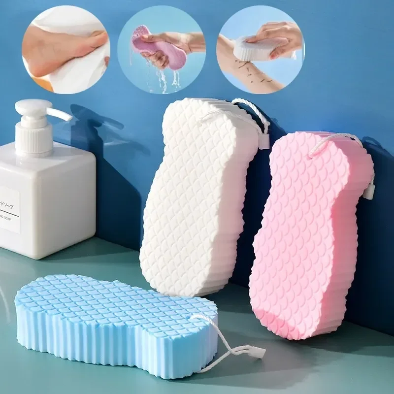 1pc ソフトスポンジボディスクラバーバス角質除去スクラブスポンジシャワーブラシボディスキンリムーバー Exfoliante