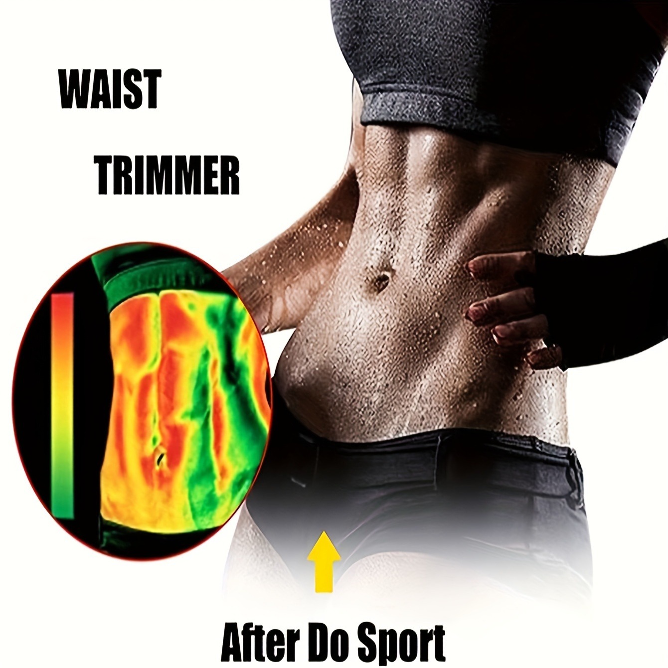 1 pezzo ordina una taglia verso l'alto la cintura modellante per il corpo in neoprene traspirante per le donne