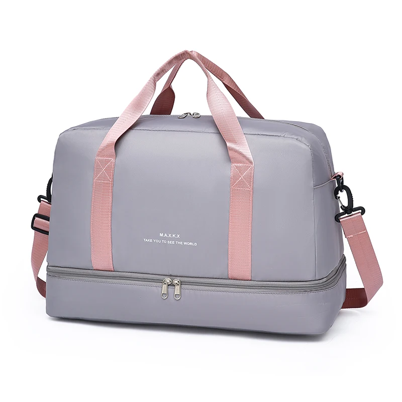 Torba podróżna o dużej pojemności Oxford Gym Fitness Bag z strefami mokrymi/suchymi i przegrodą na buty na wycieczki na świeżym powietrzu Torba sportowa