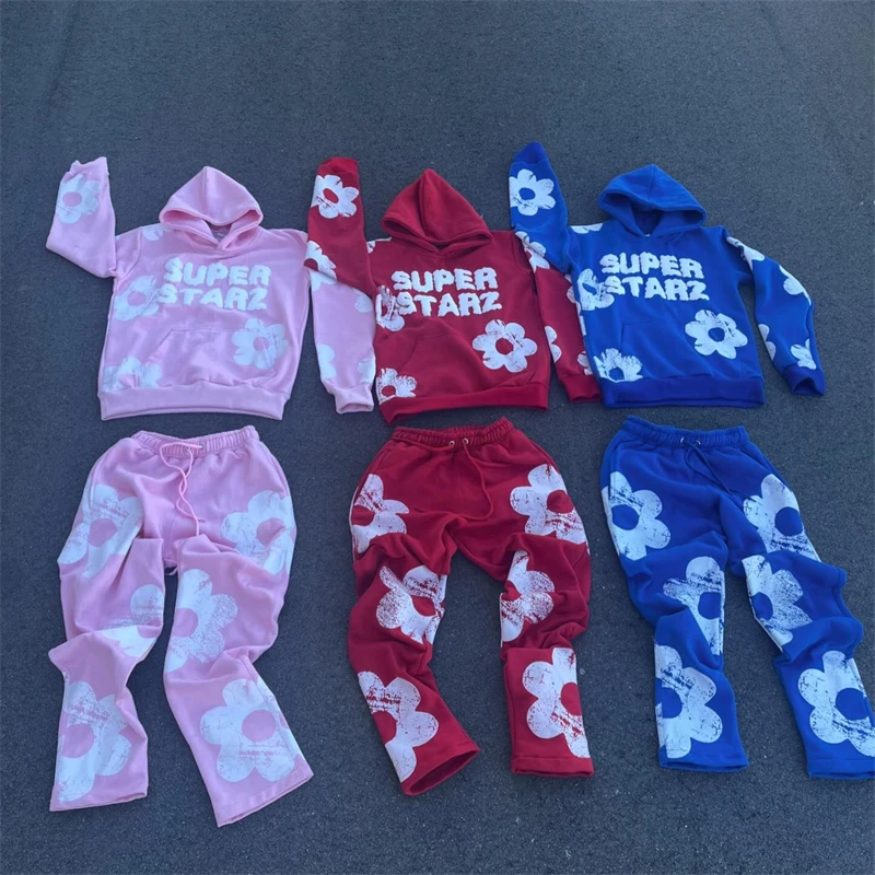 Sudaderas con capucha para hombre, ropa, sudadera bordada, traje, chándal para hombre, conjuntos de pantalones, novedad en sudaderas con capucha y sudaderas, conjunto de trajes deportivos