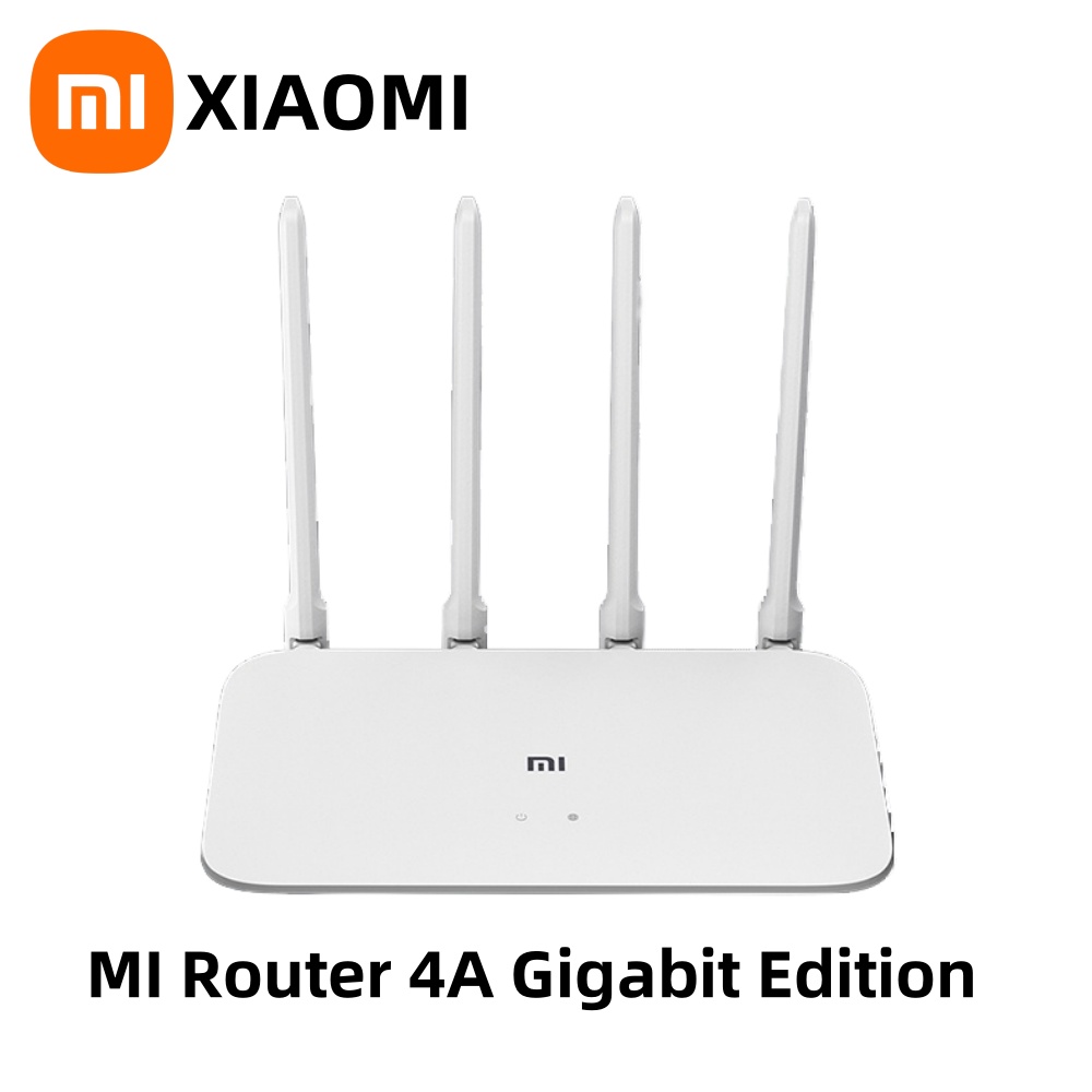 Xiaomi mi roteador 4a gigabit versão ac1200 2.4ghz 5ghz wifi 1167mbps repetidor 128mb ddr3 alto ganho 4 antenas extensor de rede